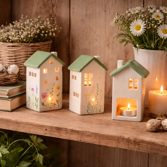 Wild Flower T-Light Holder, 15.5cm